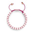 Quartz rose et quartz rose | Or rose | Bracelet double géométrique